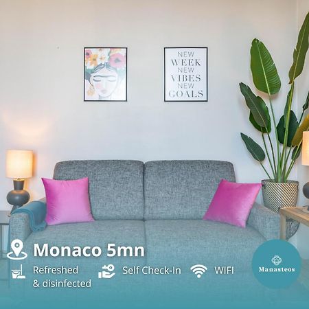 Frontiere De Monaco - Balconnet Vue Mer - Ba Apartment Beausoleil Bagian luar foto